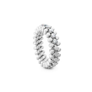 Weißgold, Ringe, Serafino Consoli Brevetto Multi-Size Ring, Ref: RMS 3HM2 WG WD