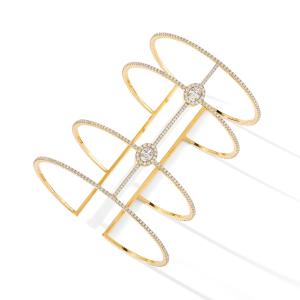Glam'Azone Skinny 4 Rangs Pavée Armband