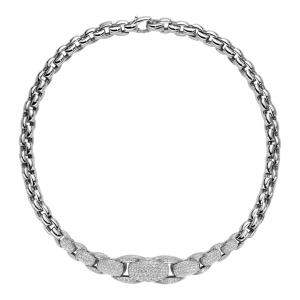 Super Eka Halskette mit Pavé-Diamanten