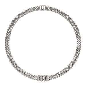 Panorama Collier mit Diamanten