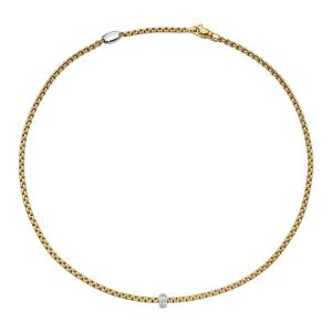 Eka Halskette mit Diamanten in Rautenfassung