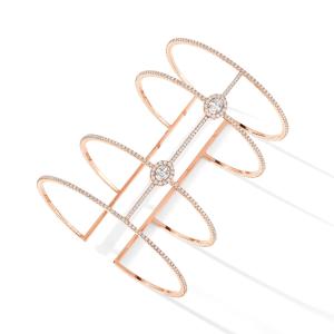 Glam'Azone Skinny 4 Rangs Pavée Armband