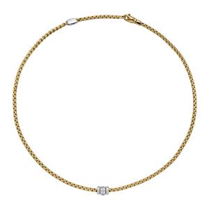 Eka Halskette mit Diamanten in Rautenfassung