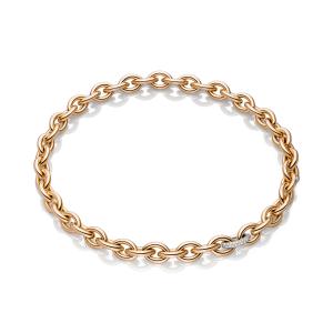 Halskette "Navette 12 Pavé"