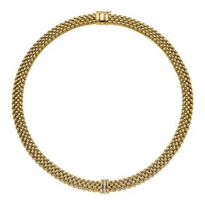 Panorama Collier mit Diamanten