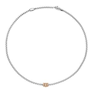 Eka Halskette mit Diamanten in Rautenfassung