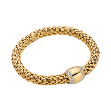         Gelbgold, Armschmuck, FOPE Love Nest Flex'it Armband