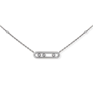         Weißgold, Halsschmuck, Messika Move Classique Baby Halskette