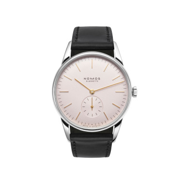 Damen- und Herrenuhr, Handaufzug, NOMOS Glashütte Orion rosé