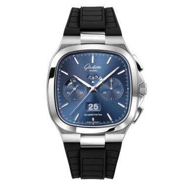 Damen- und Herrenuhr, Automatik, Glashütte Original Seventies Chronograph Panoramadatum