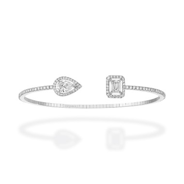Armschmuck, Weißgold, Messika My Twin Skinny X2 Armreif