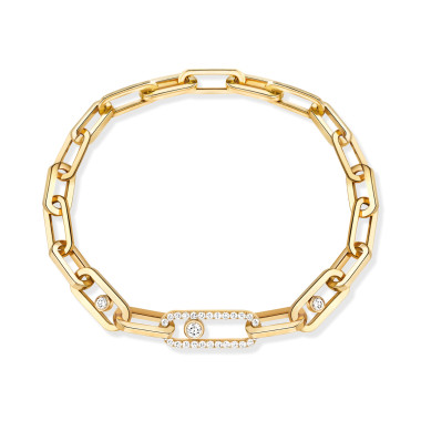 Armschmuck, Gelbgold, Messika Move Link Armband