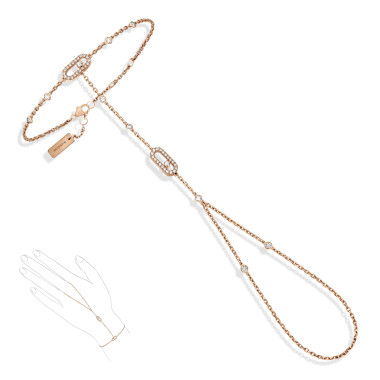 Armschmuck, Roségold, Messika Move Uno Handkette
