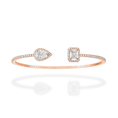 Armschmuck, Roségold, Messika My Twin Toi & Moi Skinny Armreif