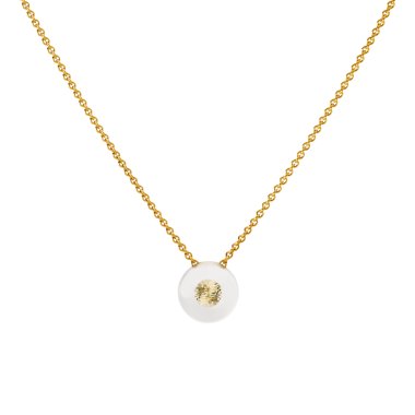 Halsschmuck, Rotgold, Schmuckwerk Halskette Glasklar 