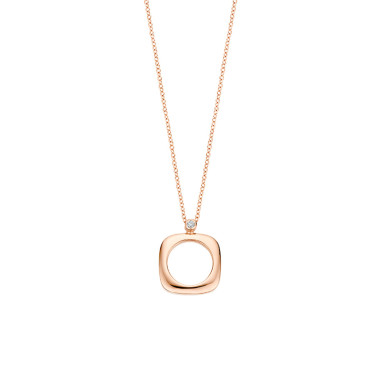         Roségold, Halsschmuck, Bigli Elements Anhänger mit Kette