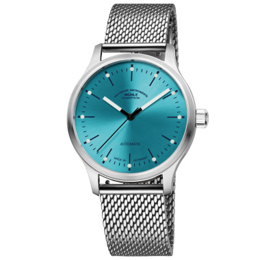 Automatik, Mühle Glashütte Panova Türkisblau