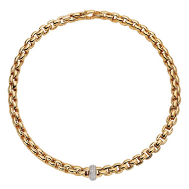 Halsschmuck, Weißgold, FOPE Eka Collier 