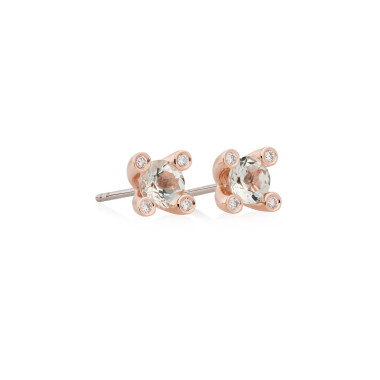         Roségold, Ohrringe, Bron Phlox Ohrstecker