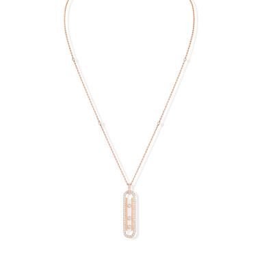 Halsschmuck, Roségold, Messika Move 10th Halskette 