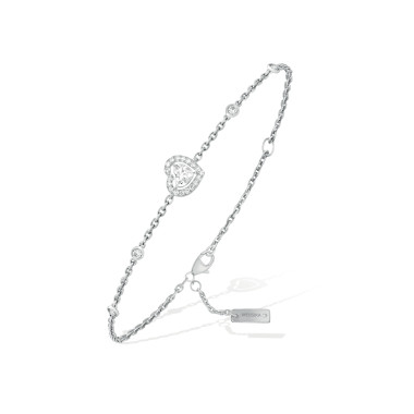 Armschmuck, Weißgold, Messika Joy Coeur Diamantarmband