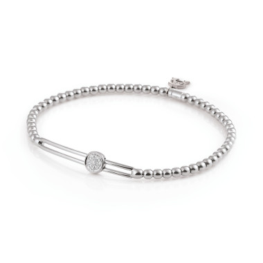 Armschmuck, Weißgold, Al Coro Stretchy Armband