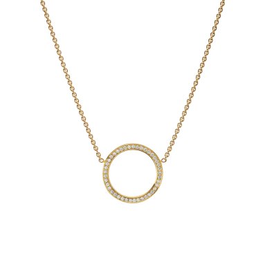 Halsschmuck, Gelbgold, Schmuckwerk Halskette Saturn