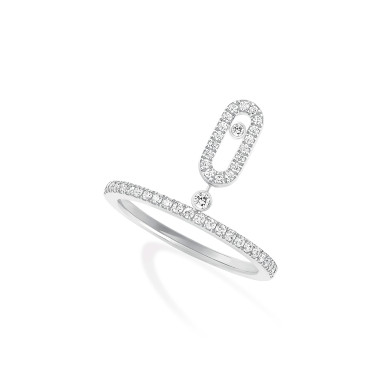 Ringe, Weißgold, Messika Move Uno Quaste Ring 
