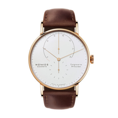 Handaufzug, Damen- und Herrenuhr, NOMOS Glashütte Lambda Roségold