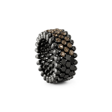         Weißgold, schwarz rhodiniert, Ringe, Serafino Consoli Brevetto Multi-Size Ring