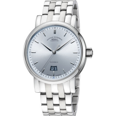 Damen- und Herrenuhr, Automatik, Mühle Glashütte Teutonia IV Großdatum Edition 1994