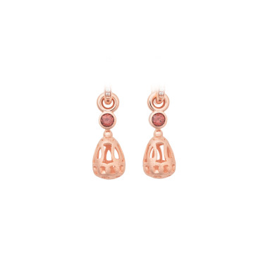         Roségold, Ohrringe, Bron Toujours Ajour Einhänger 