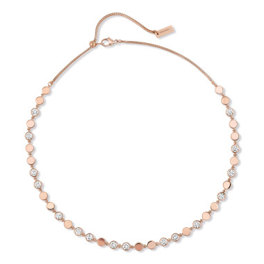 Halsschmuck, Roségold, Messika D-Vibes Halskette MM