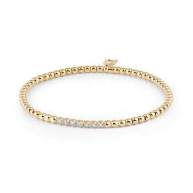 Armschmuck, Gelbgold, Al Coro Stretchy Armband