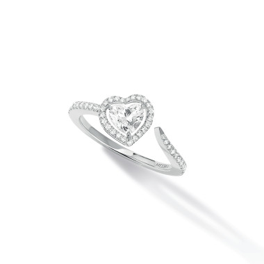 Ringe, Weißgold, Messika Joy Coeur Diamantenring