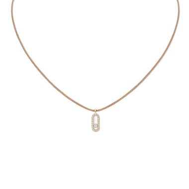 Halsschmuck, Textil, Messika Messika CARE(S) Anhänger mit Halskette