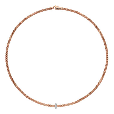 Halsschmuck, Weißgold, FOPE Prima Collier
