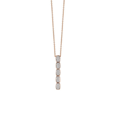 Halsschmuck, Roségold, Al Coro La Piazza Collier
