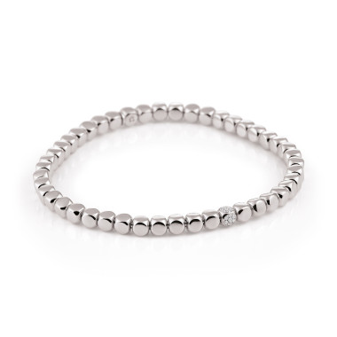 Armschmuck, Weißgold, Al Coro Stretchy Armband