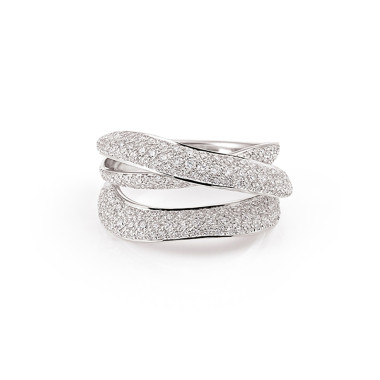 Ringe, Weißgold, Annamaria Cammilli Firenze Pavé Ring