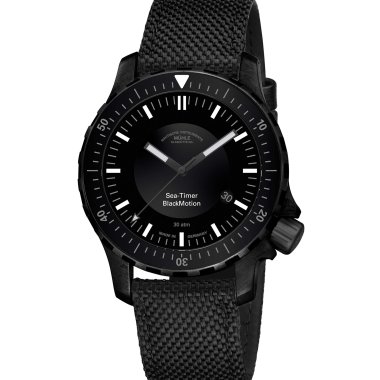 Herrenuhr, Automatik, Mühle Glashütte Sea-Timer BlackMotion