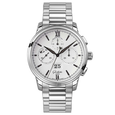 Damen- und Herrenuhr, Automatik, Glashütte Original Senator Chronograph Panoramadatum