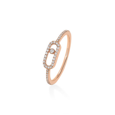         Roségold, Ringe, Messika Move Uno Pavé Ring