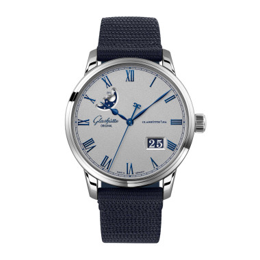 Damen- und Herrenuhr, Automatik, Glashütte Original Senator Excellence Panoramadatum Mondphase