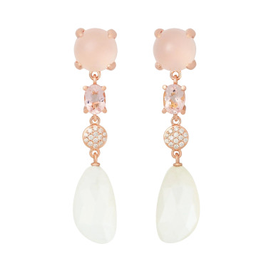         Roségold, Ohrringe, Bron Catch Ohrschmuck