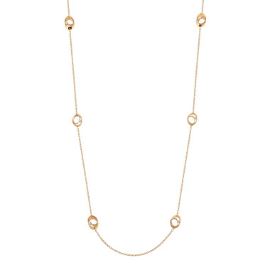Halsschmuck, Gelbgold, Annamaria Cammilli Dune Lange Kette