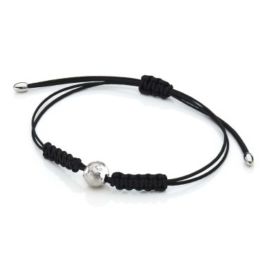 Armschmuck, Weißgold, Schmuckwerk Textilband Meine Welt