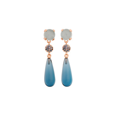         Roségold, Ohrringe, Bron Catch Ohrschmuck