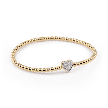 Armschmuck, Gelbgold, Al Coro Stretchy Armband
