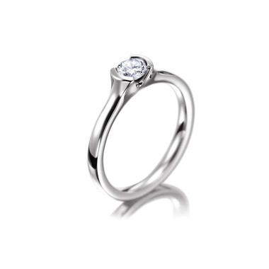 Ringe, Weißgold, Meister Verlobungs- und Solitärring